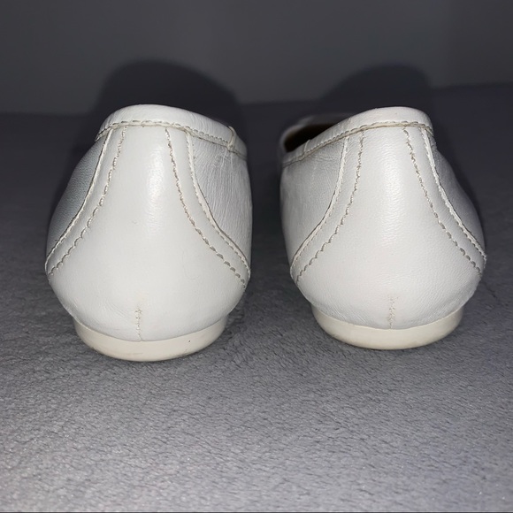 Genuine Leather Arnold Churgin White Ballet Style Flats - Picture 8 of 9